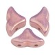 Les perles par Puca® Hélios kralen Opaque mix violet/gold ceramic look 03000/14496